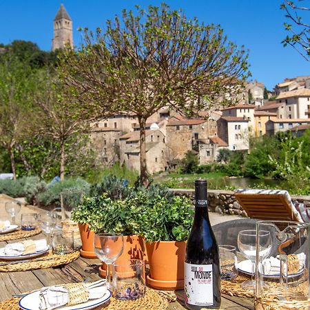 Ecole Olargues - Chambres & Restaurant - Teritoria Exterior foto