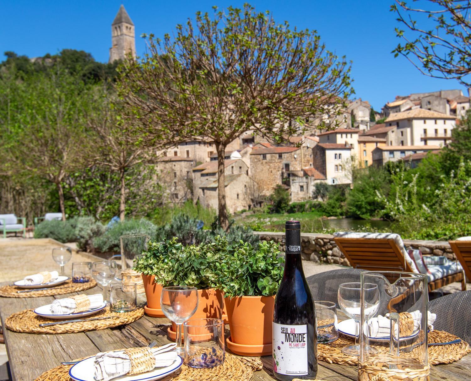 Ecole Olargues - Chambres & Restaurant - Teritoria Exterior foto
